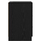 vidaXL Nočna omarica Črni hrast 40 x 40 x 63 cm Konstruiran les | Shoptok.si
