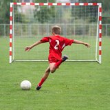 HOMCOM Nogometna mreža, plastični nogometni gol iz PE za odrasle in otroke, 302x83x201cm, (20754254) | Shoptok.si