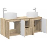  Set ormarića za kupaonicu 3 kom. Hrast sonoma Smeđa 49,5 x 44,5 x 66 cm | Shoptok.si