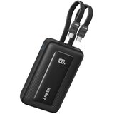 Anker Zolo Powerbank 20000 mAh, 45W s ugrađenim USB-C kabelima, crni pjenilica mlijeka | shoptok.hr