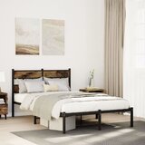 vidaXL Metalni okvir kreveta bez madraca boja hrasta 120x190 cm Cijene