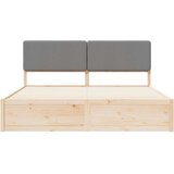  Krevetni okvir s tapiciranim uzglavljem Svijetlo siva | shoptok.hr