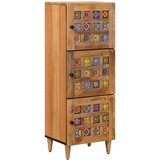  Highboard s vratima Prirodna 40 x 33 x 110 cm Čvrsto drvo manga | shoptok.hr
