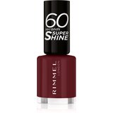 Rimmel London 60 Seconds Super Shine hitro sušljiv lak za nohte 8 ml odtenek 340 Berries And Cream Cene