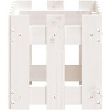 vidaXL Vrtna sadilica s izgledom ograde bijela 60x30x30 cm od borovine | shoptok.hr