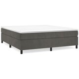 The Living Store Posteljni okvir temno siv 160x200 cm žamet - Box Spring Posteljni Okvir, (21488234) | Shoptok.si