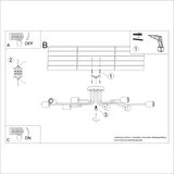 Nice Lamps Crna/u prirodnoj boji stropna svjetiljka 60x100 cm Dazzle – | shoptok.hr