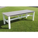 Serija pohištva za uporabo na prostem VIKING, miza DxŠxV 2200 x 900 x 770 mm, siva / bela | Shoptok.si