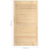 vidaXL vrata sa žaluzinama od masivne borovine 99,3 x 39,4 cm | shoptok.hr