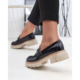 Resti Lacquered women's black moccasins with decoration Sarix - Footwear | ePonuda.com