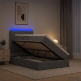  LED krevet za pohranu s madracem Tamnosiva 120 x 200 cm Tkanina | shoptok.hr