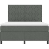  Krevet s opruga kutije Tamno siva 140 x 190 cm tkanina | shoptok.hr