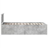  Krevetna konstrukcija s uzglavljem Betonski sivi 75 x 190 cm | Eponuda.ba