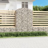 vidaXL Obokana gabonska košara 150x30x220/240 cm pocinkano železo Cene