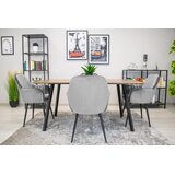  LUGO stolica - srebrno-sivi baršun / crne noge x 1 | shoptok.hr
