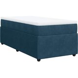 Box spring krevet s madracem tamnoplavi 90x190 cm baršunasti | shoptok.hr