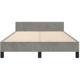  Okvir kreveta bez madraca svjetlosivi 120 x 200 cm baršunasti | shoptok.hr