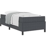 Krevetna konstrukcija Tamno siva 100 x 200 cm tkanina | shoptok.hr