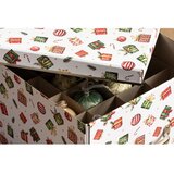 Bigso Dekorativna kartonasta škatla za shranjevanje s pokrovom 37x50x15 cm Engla Christmas Storage – | Shoptok.si