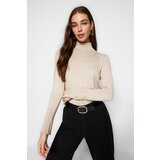 Trendyol Sweater - Beige - Slim fit Cene