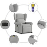  Električni masažni naslonjač od tkanine oblačnosivi | shoptok.hr