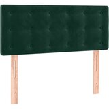 Box spring krevet s madracem tamnozeleni 90x190 cm baršunasti | shoptok.hr