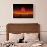  Slika - Futuristic landscape (1 Part) Wide 60x40 U crnom drvenom okviru | shoptok.hr
