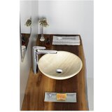 Sapho Kremno bel kamnit okrogel umivalnik ø 40 cm Blok 1 – | Shoptok.si