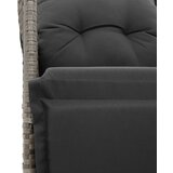  11-dijelni vrtni bistro set od poliratana s jastucima sivi | shoptok.hr
