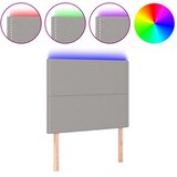  LED uzglavlje svjetlosivo 90x5x118/128 cm od tkanine | shoptok.hr