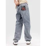 Panther Vintage Baggy Kids Kavbojke light blue