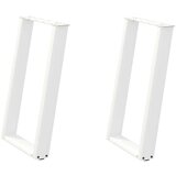  Noge za jedilno mizo v obliki črke U, 2 kosa, bele barve, 50 x (72-73) cm, jeklo | Shoptok.si