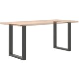  Noge za blagovaonski stol U-oblik 2 kom antracit 60 x (72-73) cm čelik | shoptok.hr