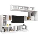  8-dijelni set TV ormarića bijeli od iverice | shoptok.hr