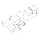 Hanah home newra - atlantic pine, beige atlantic pinebeige wall shelf | Eponuda.com