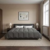  Zimska pokrivača Svijetlo siva 240 x 260 cm Mikrovlakna | shoptok.hr
