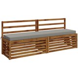  Jastučić za klupu SOEST 100% poliester Siva 200 x 40 x 8 cm | shoptok.hr