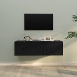  2-dijelni set TV ormarića crni od konstruiranog drva | shoptok.hr