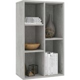 Ormarić za knjige / komoda boja betona 50 x 25 x 80 cm drveni | shoptok.hr