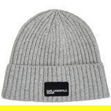 Karl Lagerfeld KLJ TURNED UP BEANIE Siva Cijene