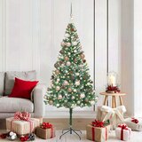 vidaXL Umestno božično drevo med 300 LED Zelena 180 cm PVC in Jeklo | Shoptok.si