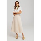 Legendww ženska elegantna majica u boji slonove kosti sa v izrezom 7164-9931-02