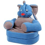  fotelja za decu na razvlačenje Slonče plavo-siva cene
