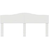  Uzglavlje s uzglavljem Sjajno bijelo 200 cm Konstruirano drvo | shoptok.hr