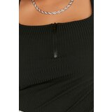 Trendyol Curve Black Zipper Knitted Blouse | shoptok.hr