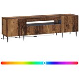 LED TV kabinet Staro drvo Konstruirano drvo | shoptok.hr