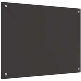 vidaXL Zaščita za kuhinjo 2 pcs Temno siva 80 x 60 cm kaljeno steklo | Shoptok.si