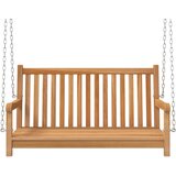 vidaXL Gugalna klop trdna tikovina lesena 114x60x64 cm | Shoptok.si