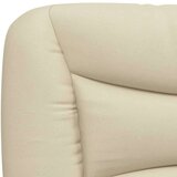 vidaXL Krevet s madracem krem 200 x 200 cm od tkanine | shoptok.hr