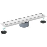 Tuš kanal 2-u-1 sa 360° sifonom Srebrno 50 cm | shoptok.hr